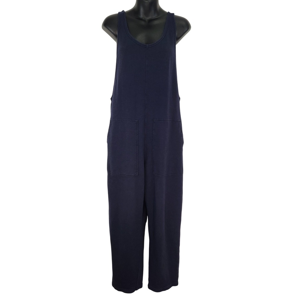 Toad&Co‎ Follow Through Jumpsuit Organic Cotton French Terry XS Big Sky Blue